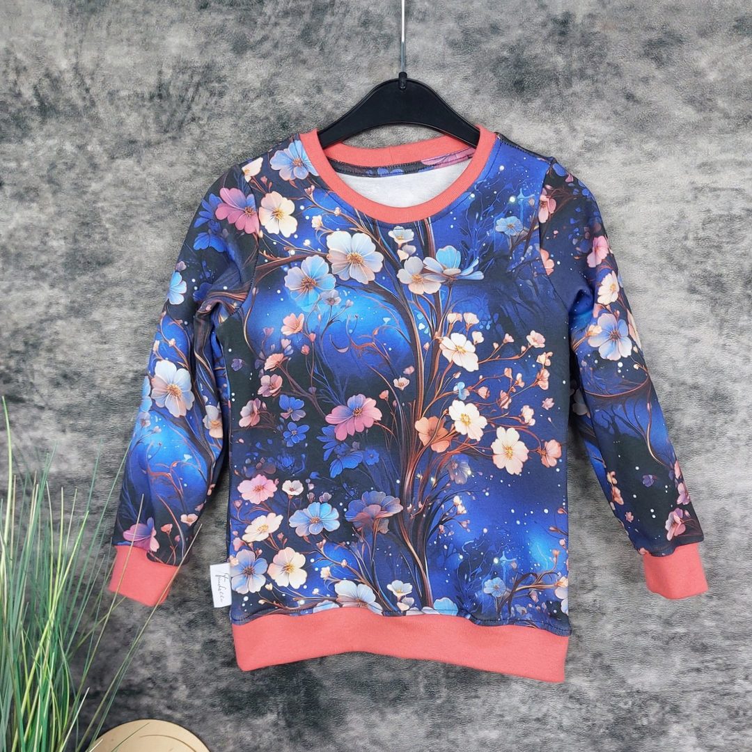 Sweater Blumen Gr. 110