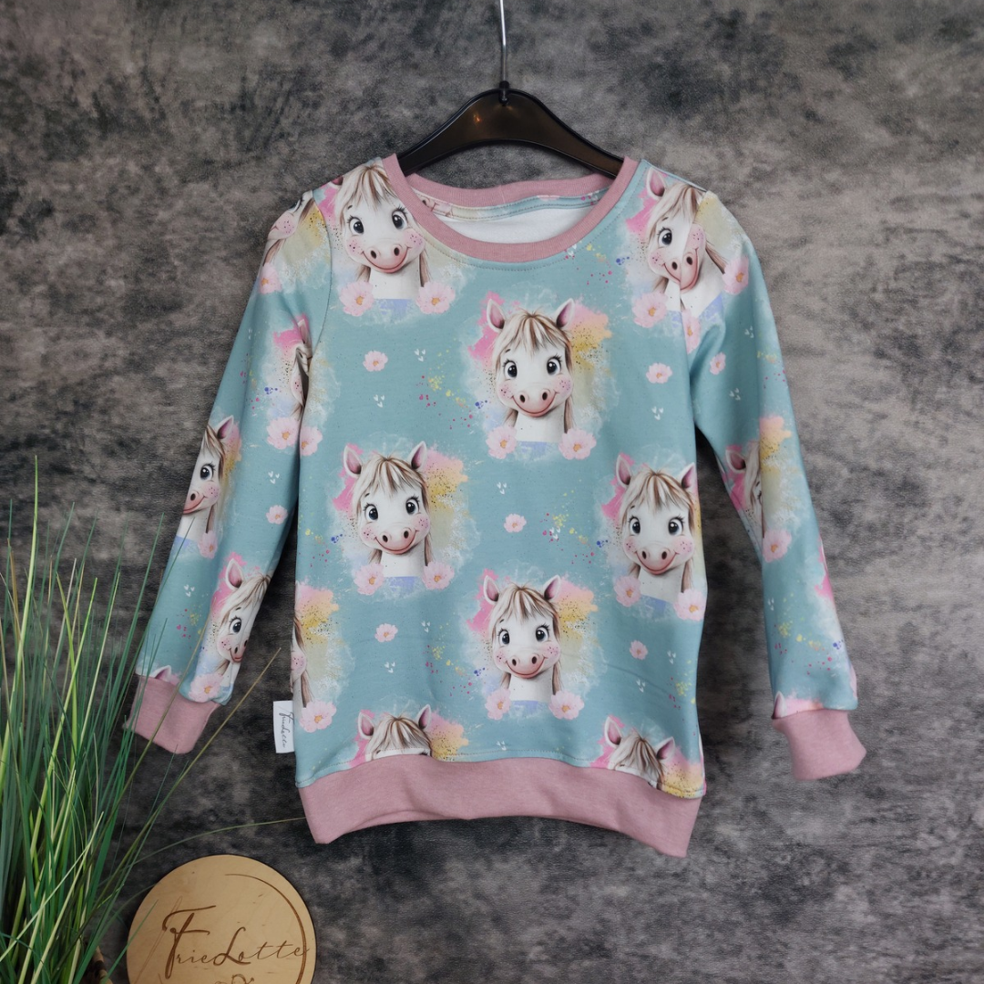 Sweater Frühlingspony in Wunschgröße