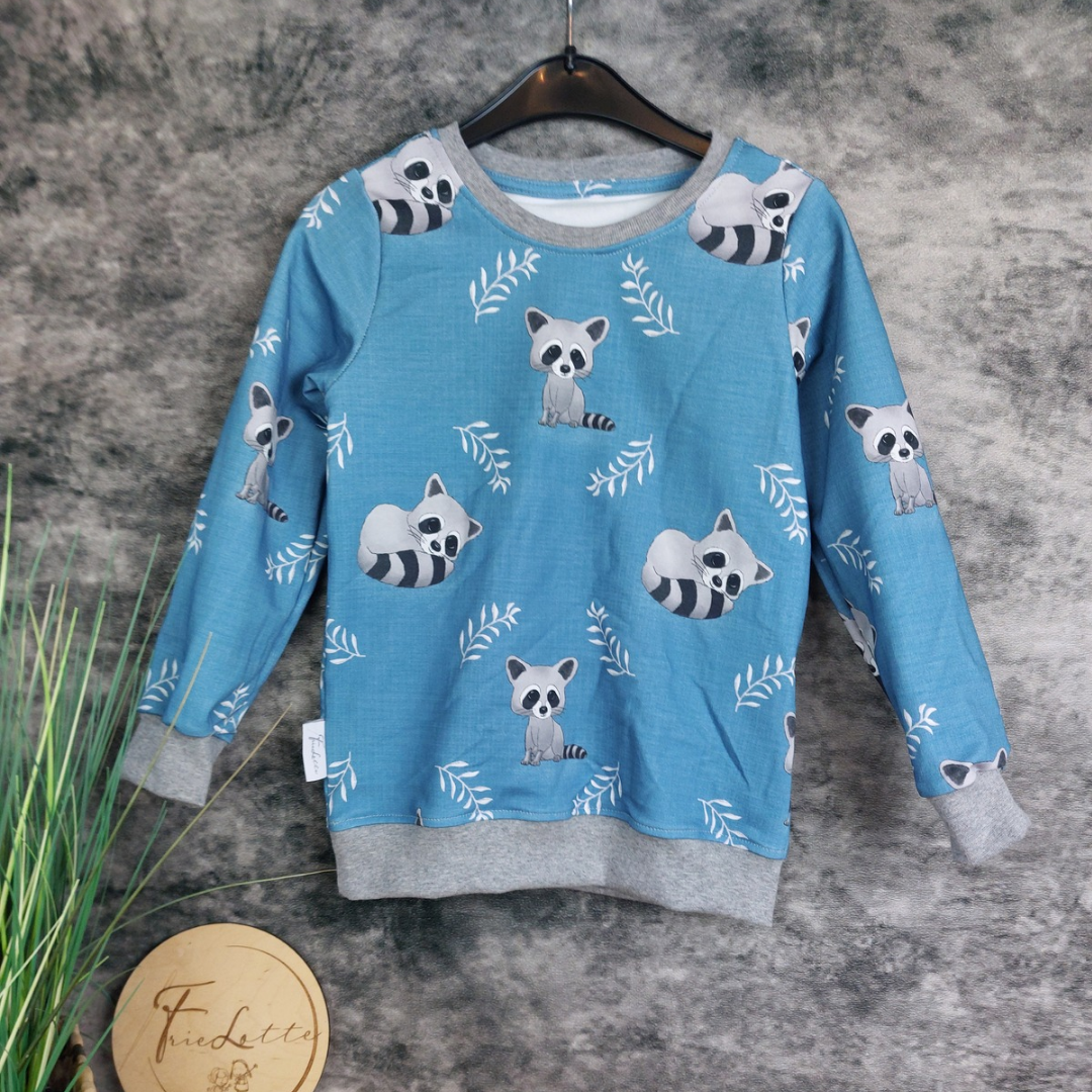 Sweater Waschbären Gr. 116