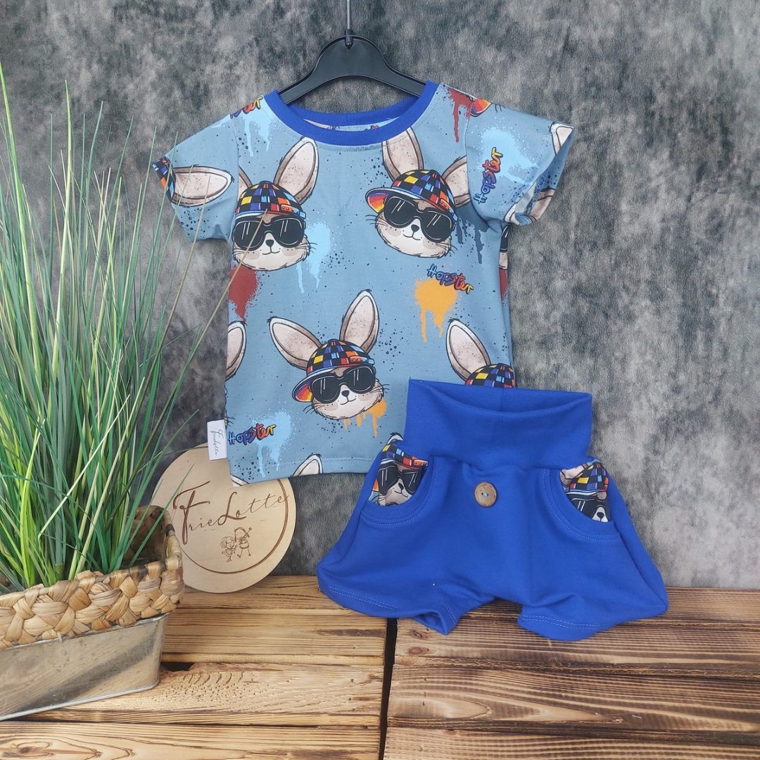 Set T-Shirt und kurze Hose Hopster in Wunschgröße