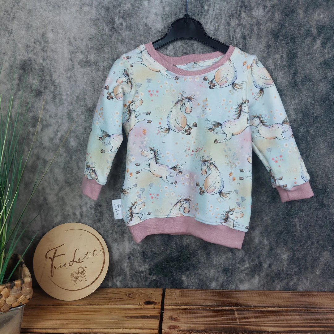 Sweater lustiges Einhorn Gr. 80
