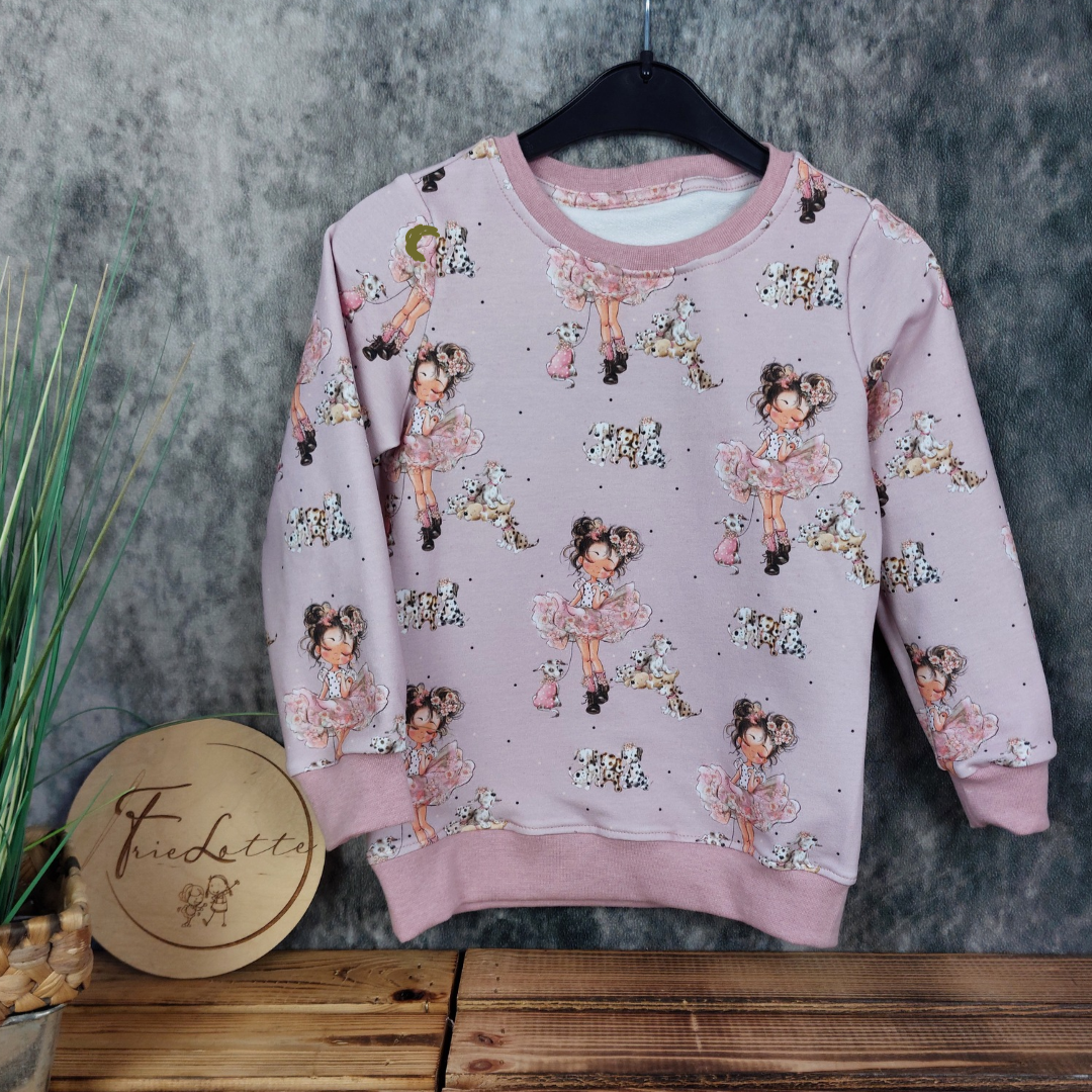 Sweater Dalmatinermädchen in Wunschgröße