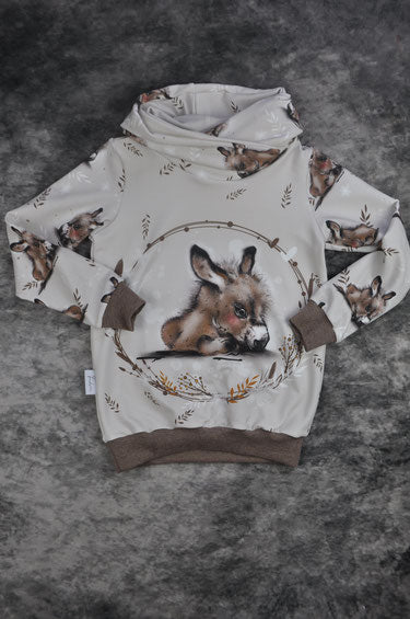 Hoodie Esel Gr. 128