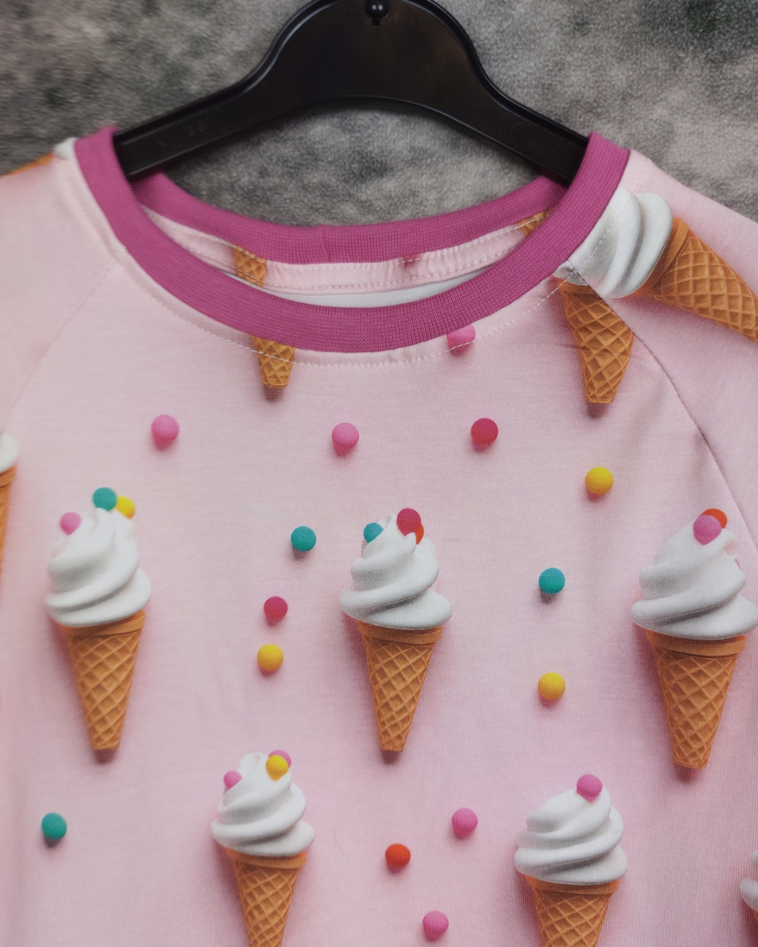 Kleid kurzarm Boxy Eis Gr. 110