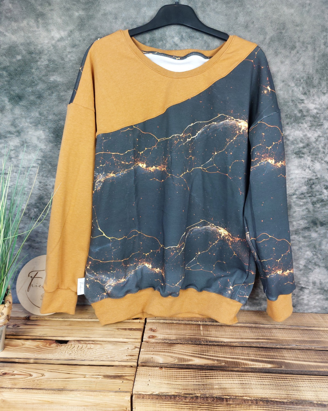 Oversized Sweater Gr. 40 Sprenkel