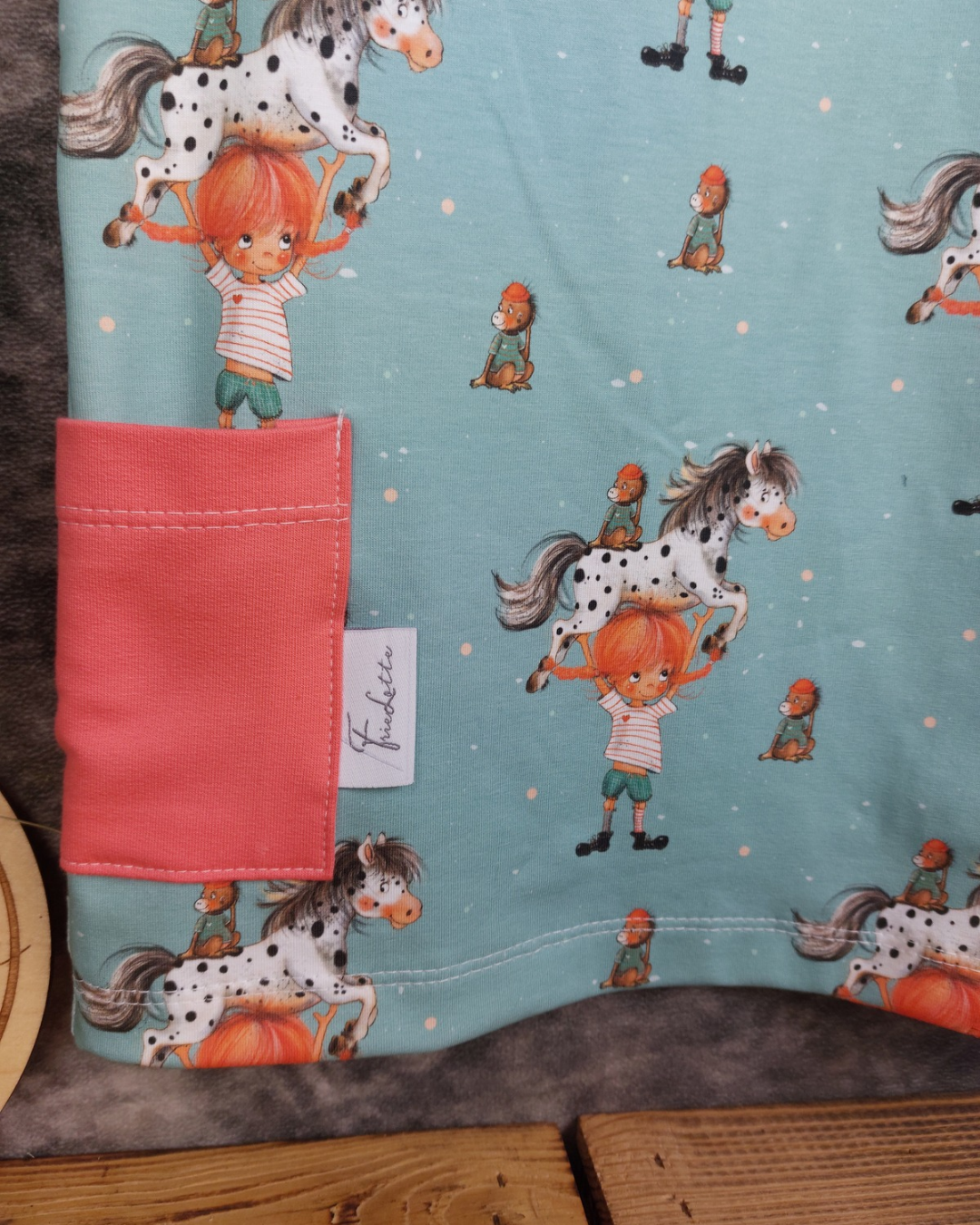 Kleid kurzarm Boxy freches Mädchen Gr. 110
