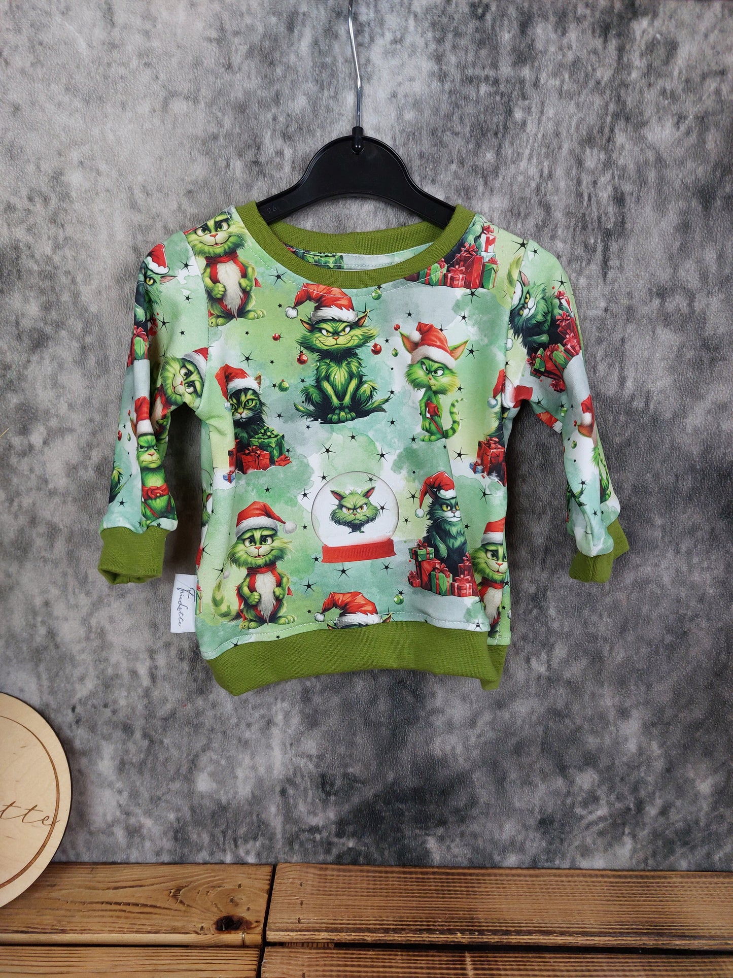 Sweater Gr. 68 Weihnachtskatze