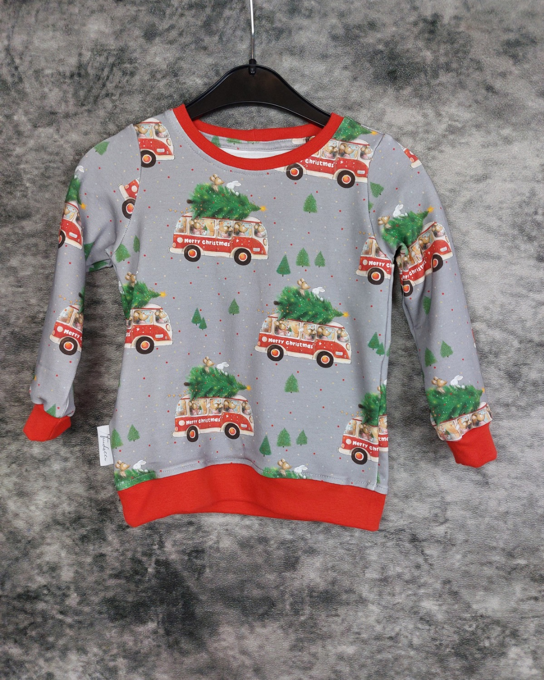 Sweater Gr. 92 Weihnachtsbus