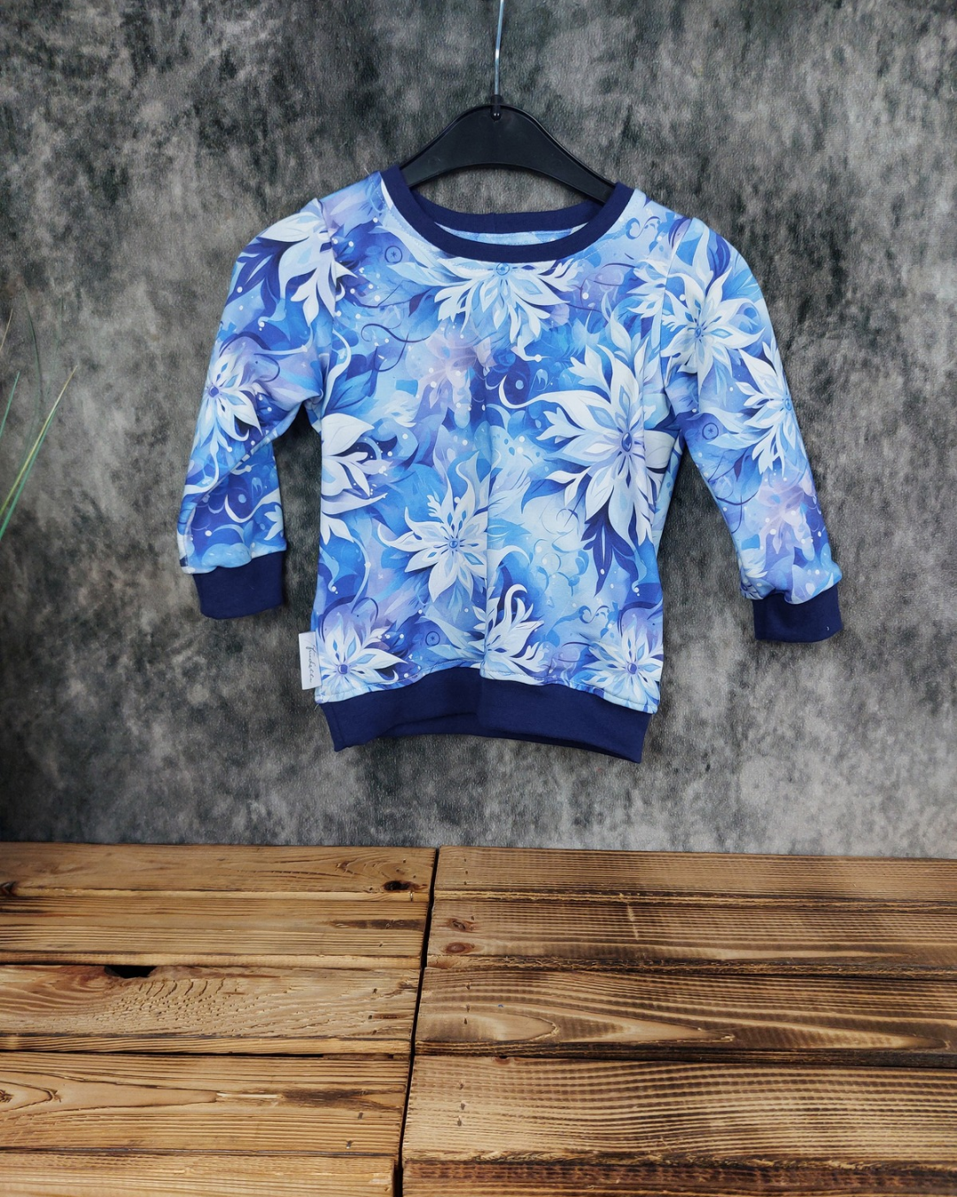 Sweater Gr. 86 Eisblumen