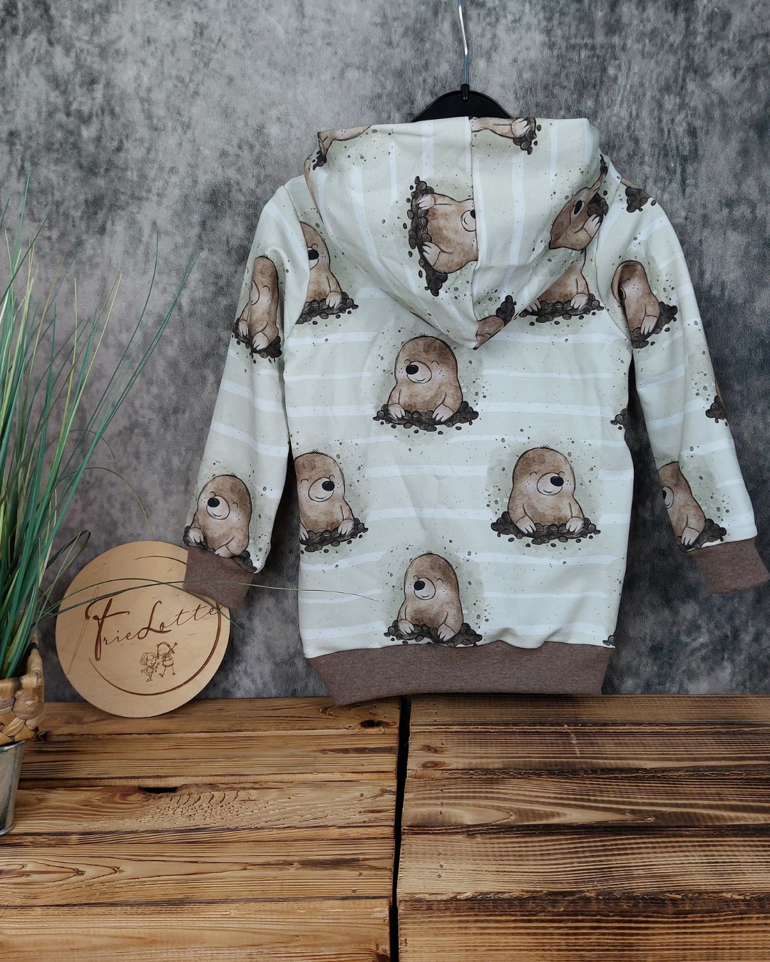 Hoodie Maulwurf Gr. 104