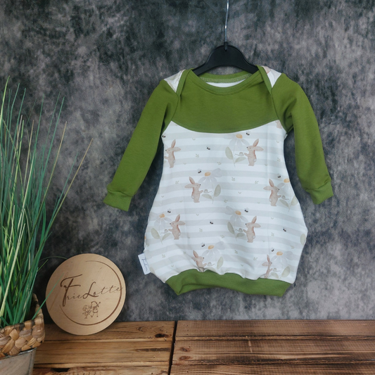 Ballonkleid Hase mit Blume Gr. 68
