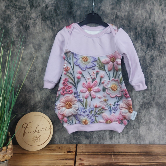 Ballonkleid Blumen Gr. 68