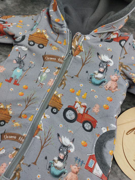 Anzug aus Sweat mit Baumwollfleece gefüttert aus einem Stoff von Gina and U