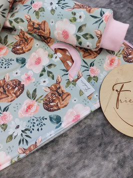 Sweatjacke mit Baumwollfleece gefüttert aus einem Stoff von Gina and U