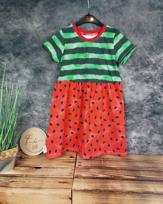 Basickleid kurzarm Melone Gr. 122