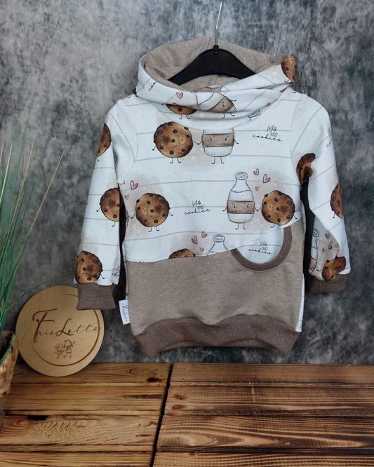 Hoodie Milk & Cookies Gr. 98