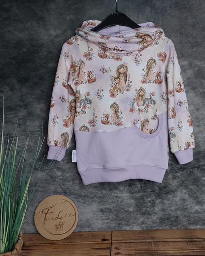 Hoodie Prinzessin im Wald Gr.110