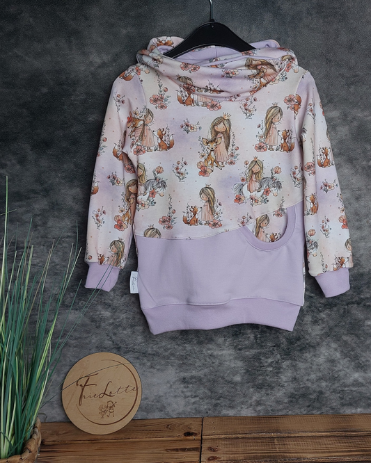 Hoodie Prinzessin im Wald Gr.110