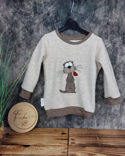 Sweater Otter aus Rib Jersey in Gr. 86