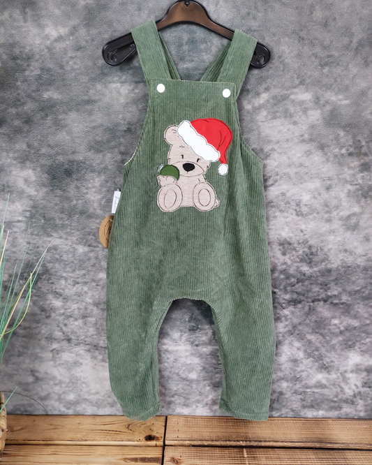 Latzhose Gr. 80 Cordjersey grün