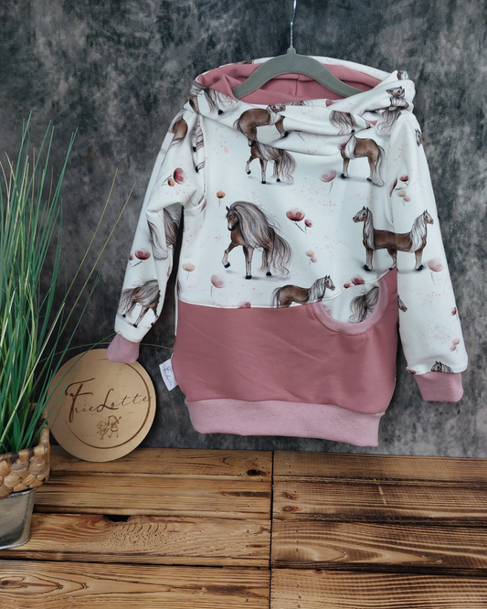 Hoodie Pferde Gr. 104