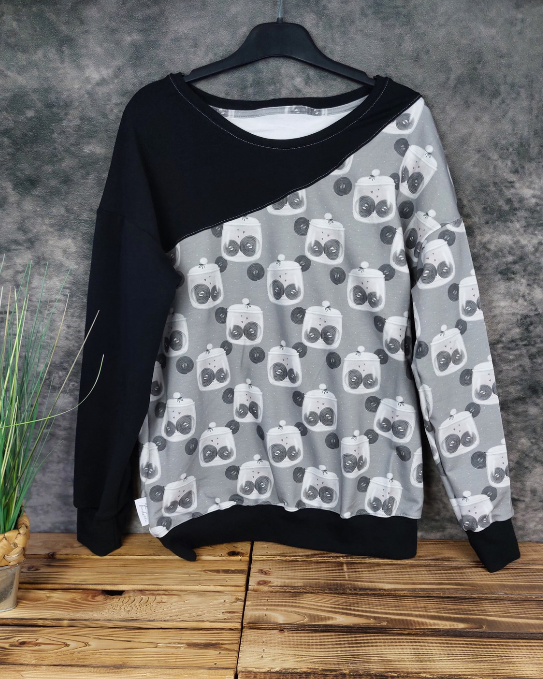 Oversized Sweater Gr. 40 Lakritz
