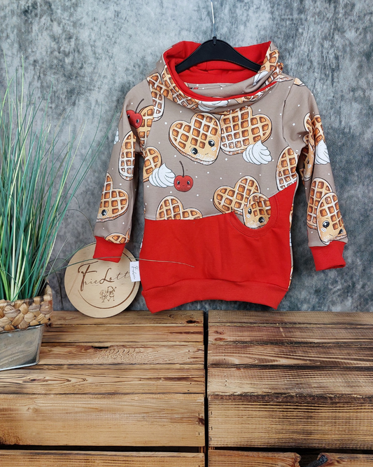 Hoodie Waffeln in Wunschgröße
