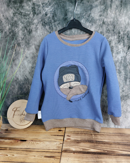 Sweater Faultier aus Rib Jersey in Wunschgröße