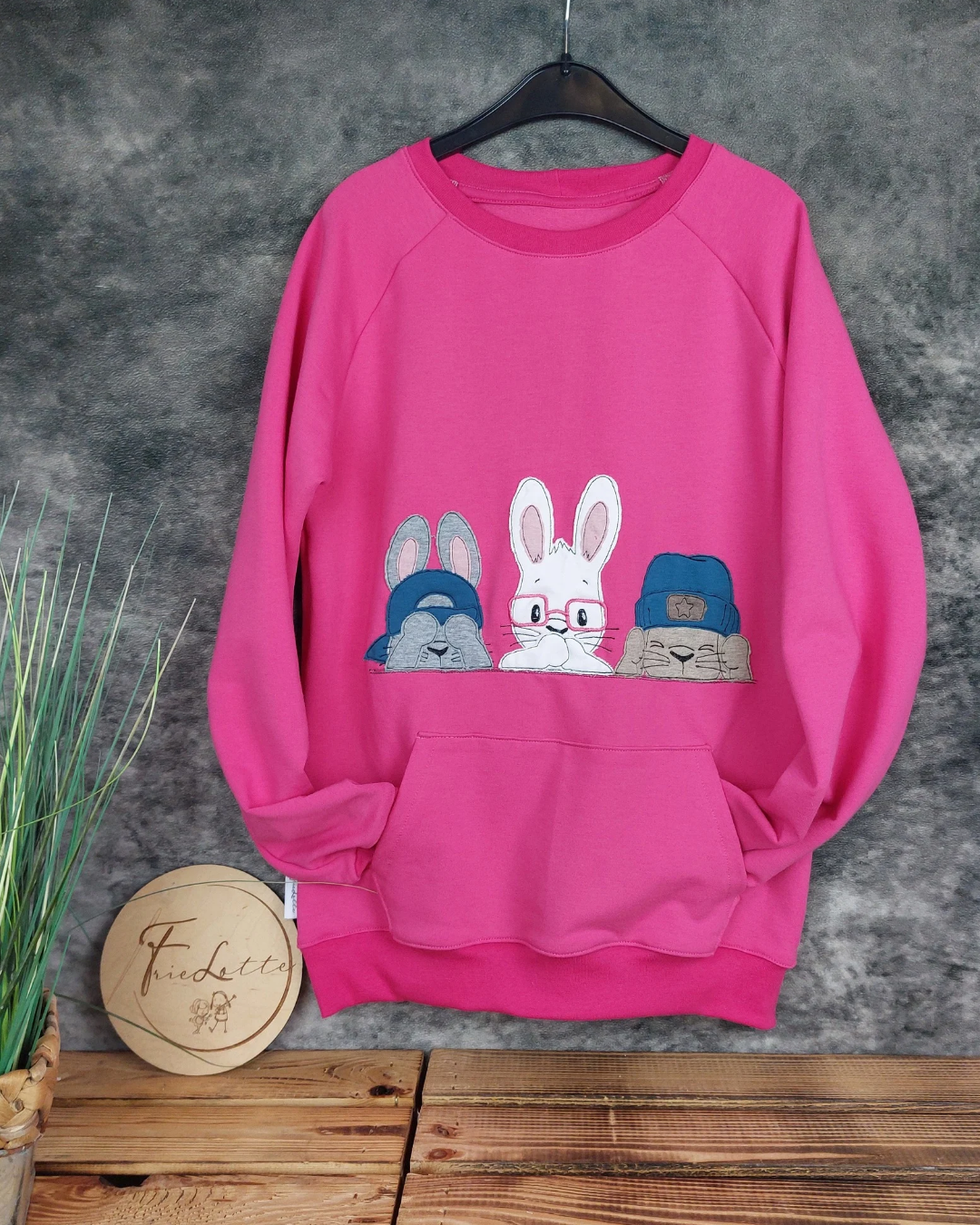 Sweater Hasenbande in Wunschgröße
