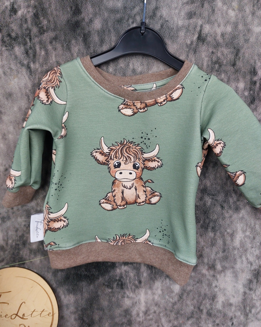 Set Highland Kuh grün in Wunschgröße