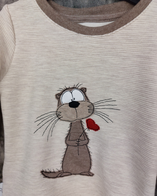 Sweater Otter aus Rib Jersey in Wunschgröße