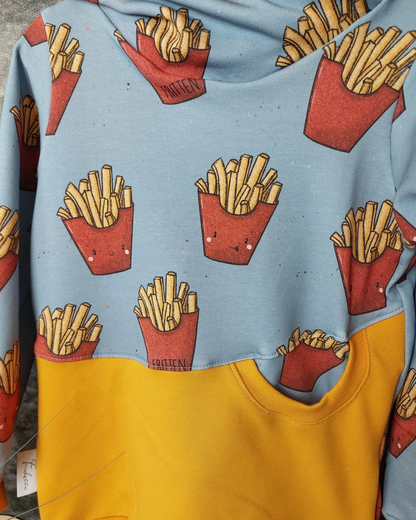 Hoodie Fritten in Gr. 122