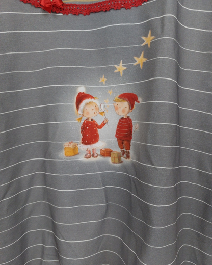 Ballonkleid Gr. 116 mit Wickelkragen