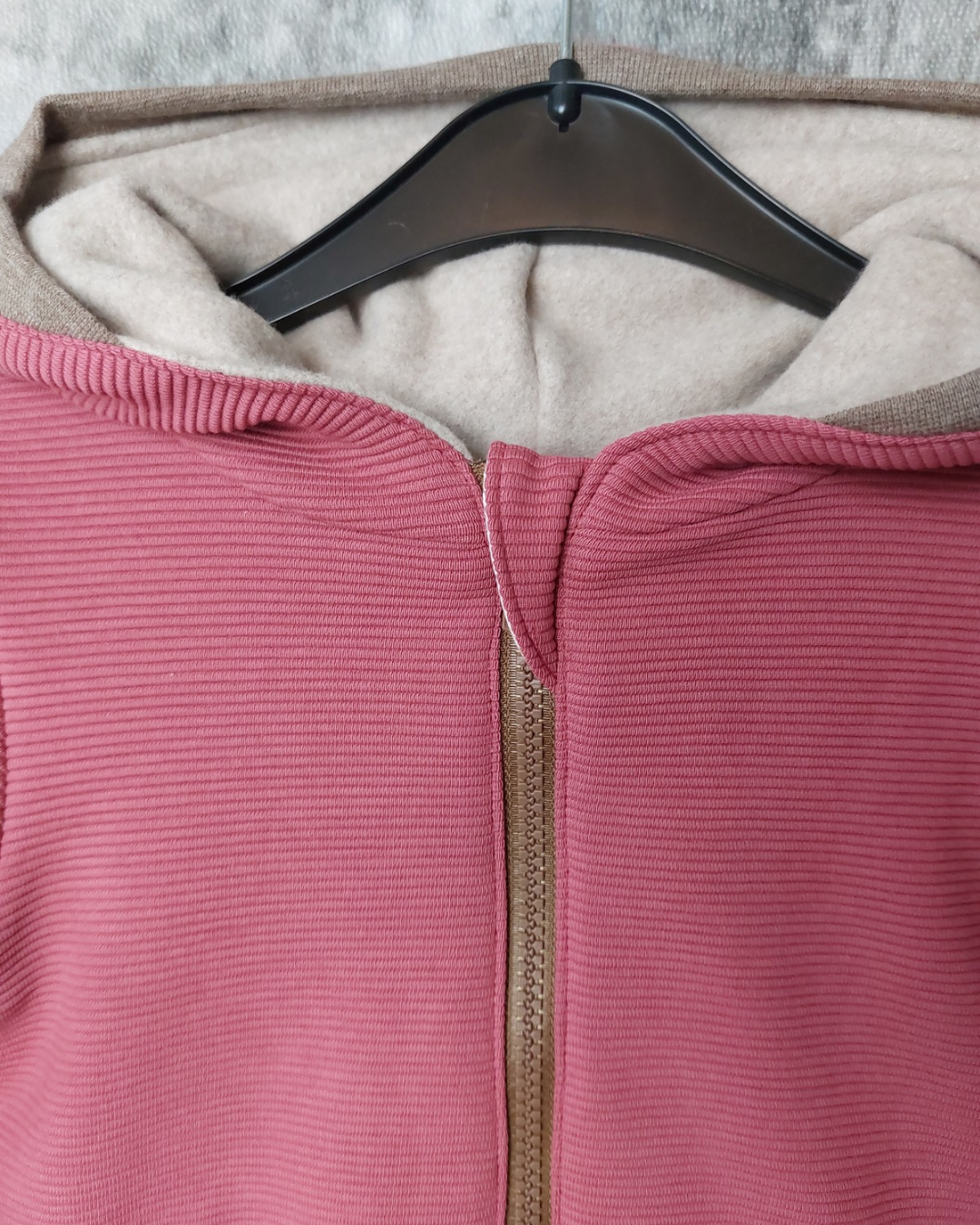 Sweatjacke aus Ribjersey