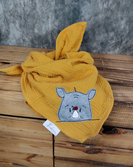 Musselintuch Nashorn