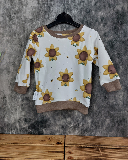 Sweater Gr. 74 Sonnenblumen