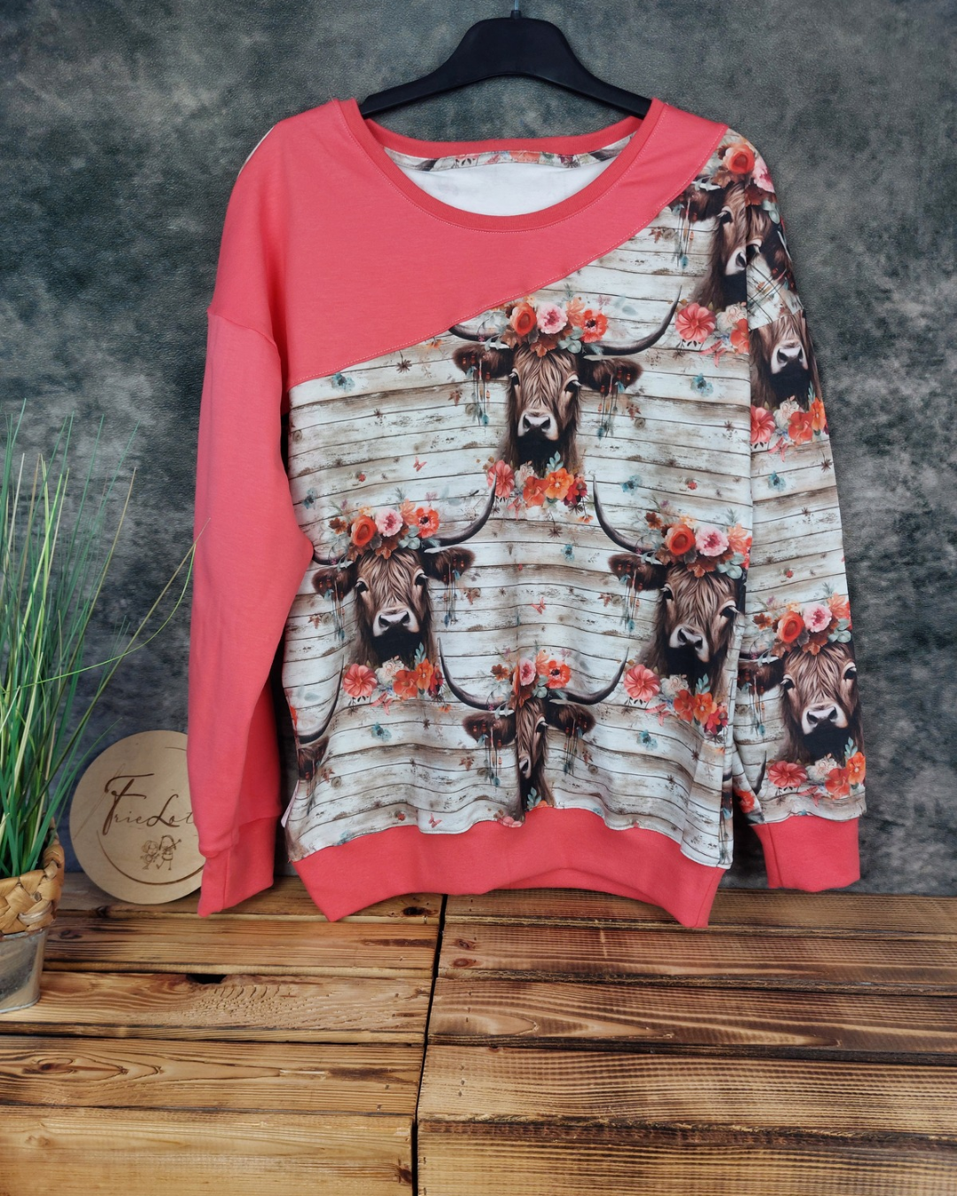 Oversized Sweater Gr. 38 Highland Rind
