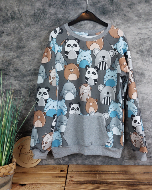 Sweater Flauschies neutrales Motiv in Wunschgröße