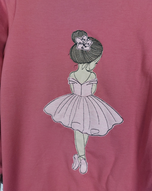 Hoodie Ballerina in Wunschgröße