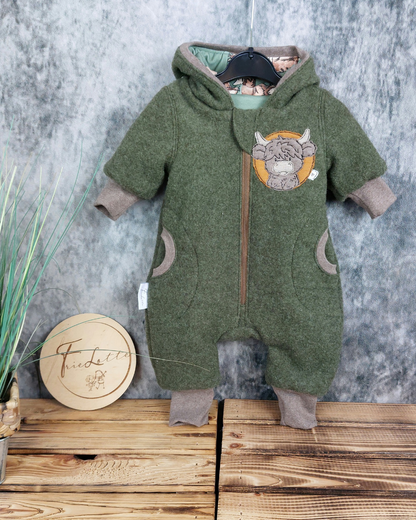 Anzug aus Wollfleece