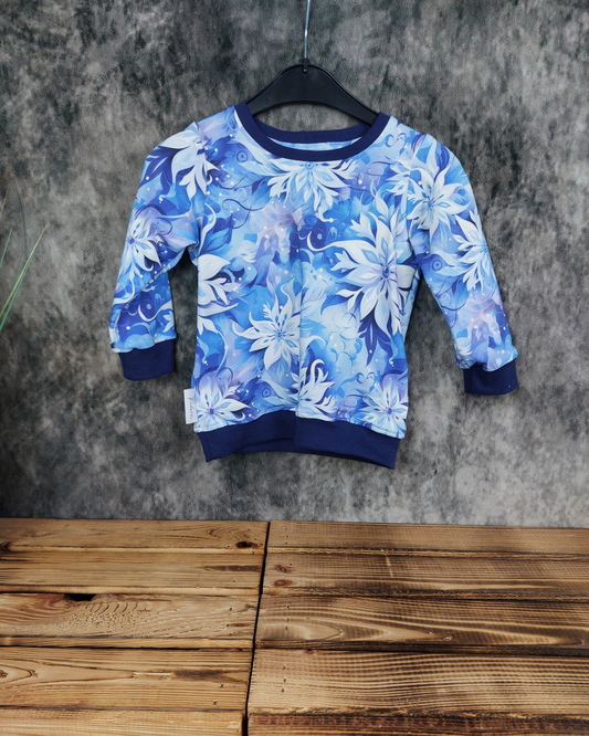 Sweater Gr. 86 Eisblumen